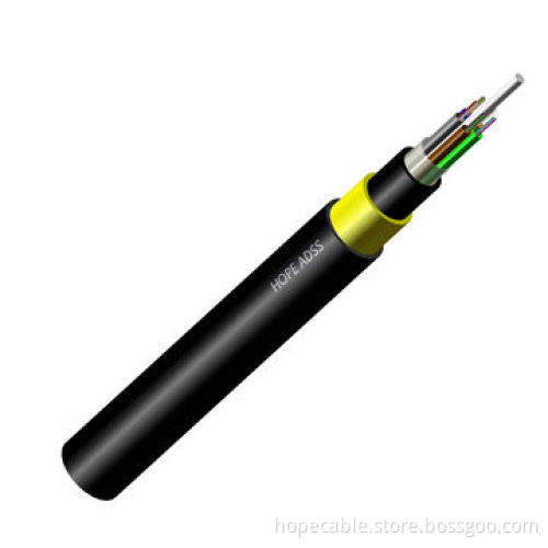 2~144 Cores Single-mode/Multiple mode ADSS All Dielectric Self-supporting Aerial Fiber Optic Cable